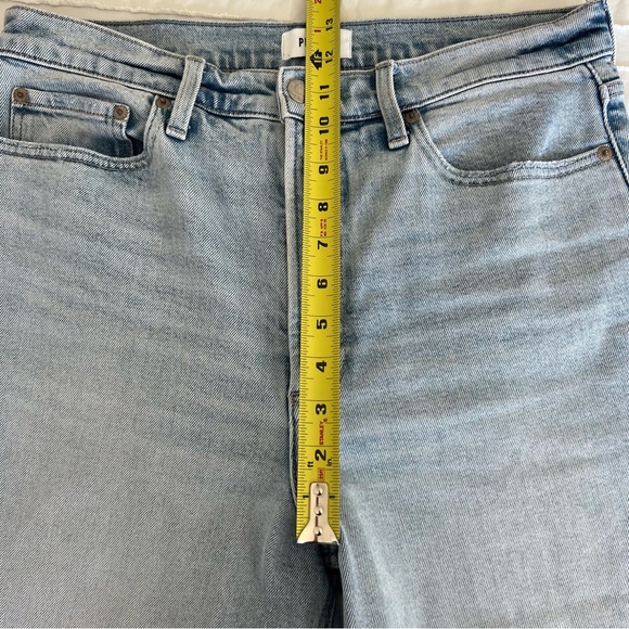 Pistola Lana raw hem high waisted cropped wide leg jeans light wash size 30 - Picture 11 of 12